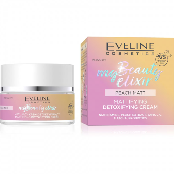 My Beauty Elixir "Peach Matt" Facial Cream, Eveline Cosmetics, 50ml